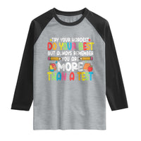 Testing Day Raglan Shirt Try Your Hardest Teachers