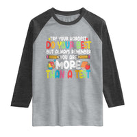 Testing Day Raglan Shirt Try Your Hardest Teachers