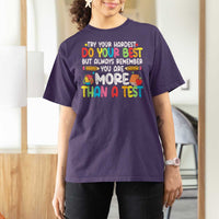 Testing Day T Shirt For Women Try Your Hardest Teachers