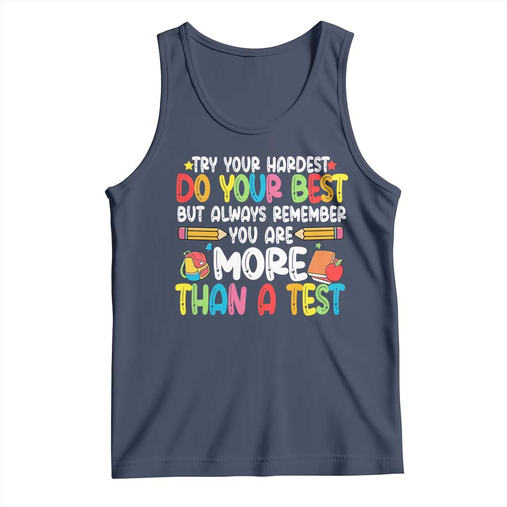 Testing Day Tank Top Try Your Hardest Teachers