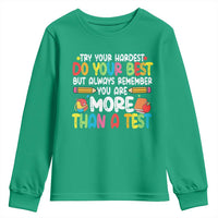 Testing Day Youth Sweatshirt Try Your Hardest Teachers