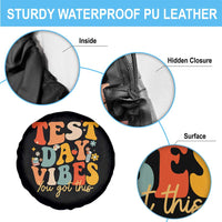 Test Day Vibes Spare Tire Cover Teacher Groovy Testing Day Exam
