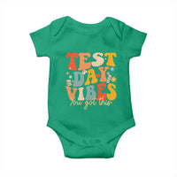 Test Day Vibes Baby Onesie Teacher Groovy Testing Day Exam