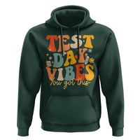 Test Day Vibes Hoodie Teacher Groovy Testing Day Exam