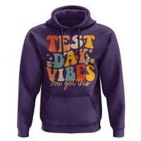 Test Day Vibes Hoodie Teacher Groovy Testing Day Exam
