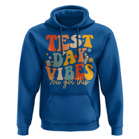 Test Day Vibes Hoodie Teacher Groovy Testing Day Exam