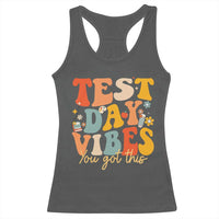 Test Day Vibes Racerback Tank Top Teacher Groovy Testing Day Exam
