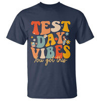 Test Day Vibes T Shirt Teacher Groovy Testing Day Exam
