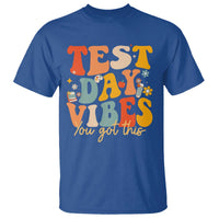 Test Day Vibes T Shirt Teacher Groovy Testing Day Exam