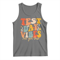 Test Day Vibes Tank Top Teacher Groovy Testing Day Exam