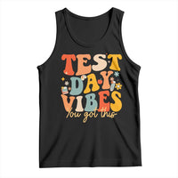 Test Day Vibes Tank Top Teacher Groovy Testing Day Exam