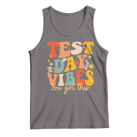 Test Day Vibes Tank Top Teacher Groovy Testing Day Exam