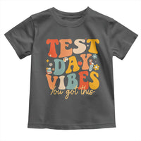 Test Day Vibes Toddler T Shirt Teacher Groovy Testing Day Exam