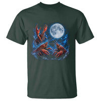 Three Crawfish Moon T Shirt Lobster Howling To The Moon Vintage Moon Animals