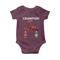 Crawfish Calling Baby Onesie Funny Fishing Cajun Boil Lobster Meme