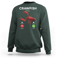 Crawfish Calling Sweatshirt Funny Fishing Cajun Boil Lobster Meme