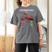Crawfish Calling T Shirt For Women Funny Fishing Cajun Boil Lobster Meme