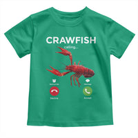 Crawfish Calling Toddler T Shirt Funny Fishing Cajun Boil Lobster Meme
