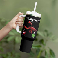 Crawfish Calling Tumbler With Handle Funny Fishing Cajun Boil Lobster Meme