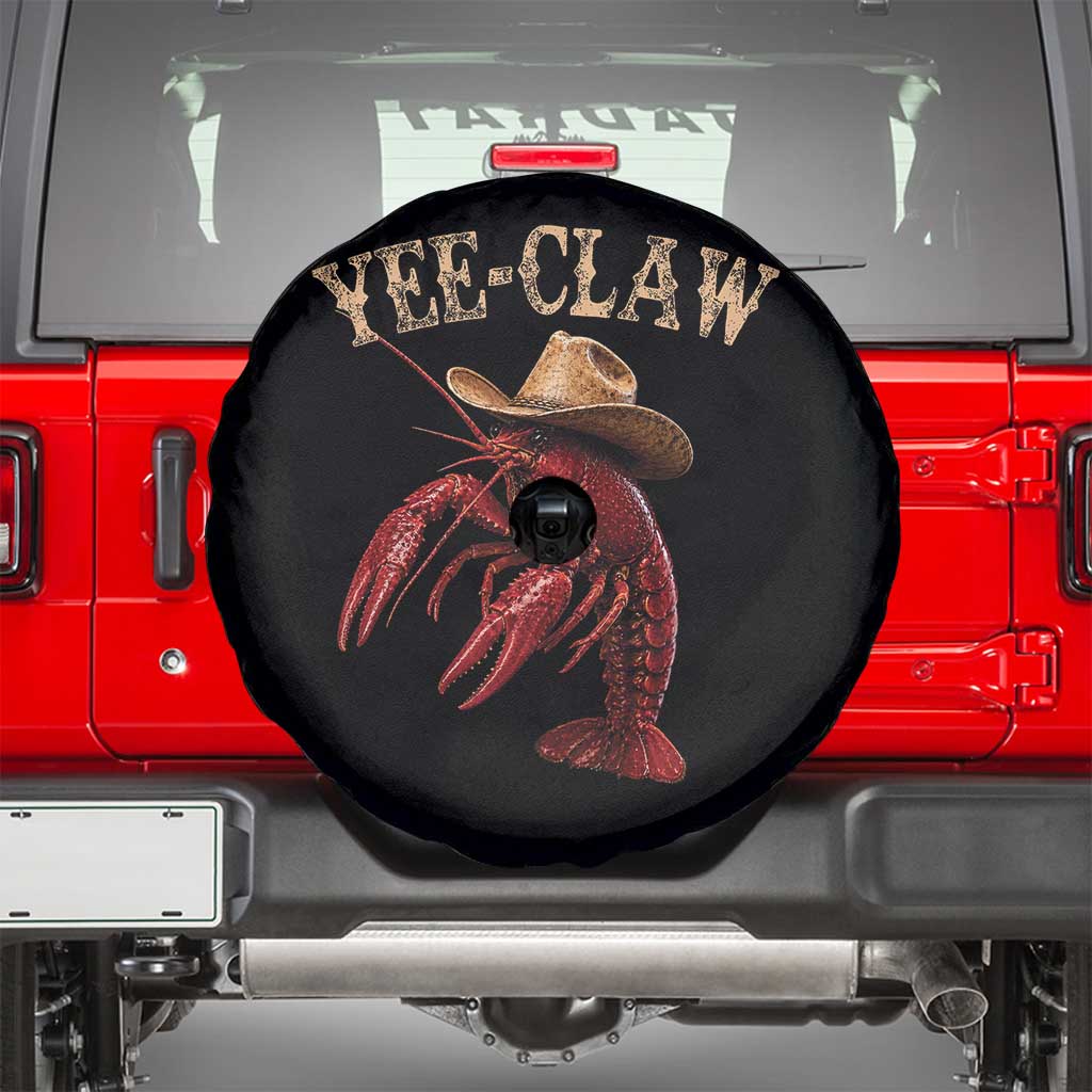 Funny Cowboy Crawfish Spare Tire Cover Yee Claw Funny Crawfish Cajun Seafood Festival