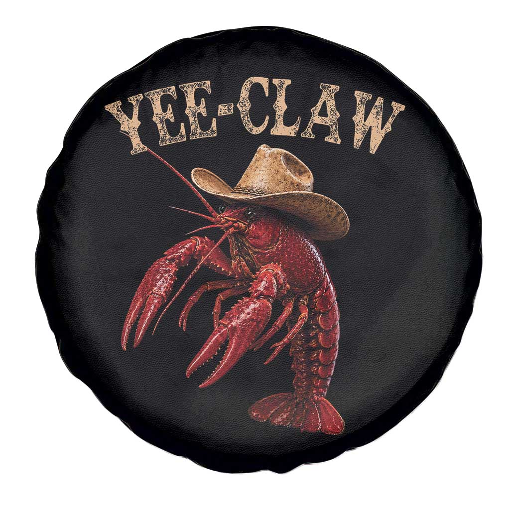 Funny Cowboy Crawfish Spare Tire Cover Yee Claw Funny Crawfish Cajun Seafood Festival