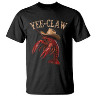 Funny Cowboy Crawfish T Shirt Yee Claw Funny Crawfish Cajun Seafood Festival