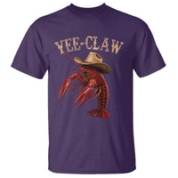 Funny Cowboy Crawfish T Shirt Yee Claw Funny Crawfish Cajun Seafood Festival