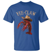 Funny Cowboy Crawfish T Shirt Yee Claw Funny Crawfish Cajun Seafood Festival