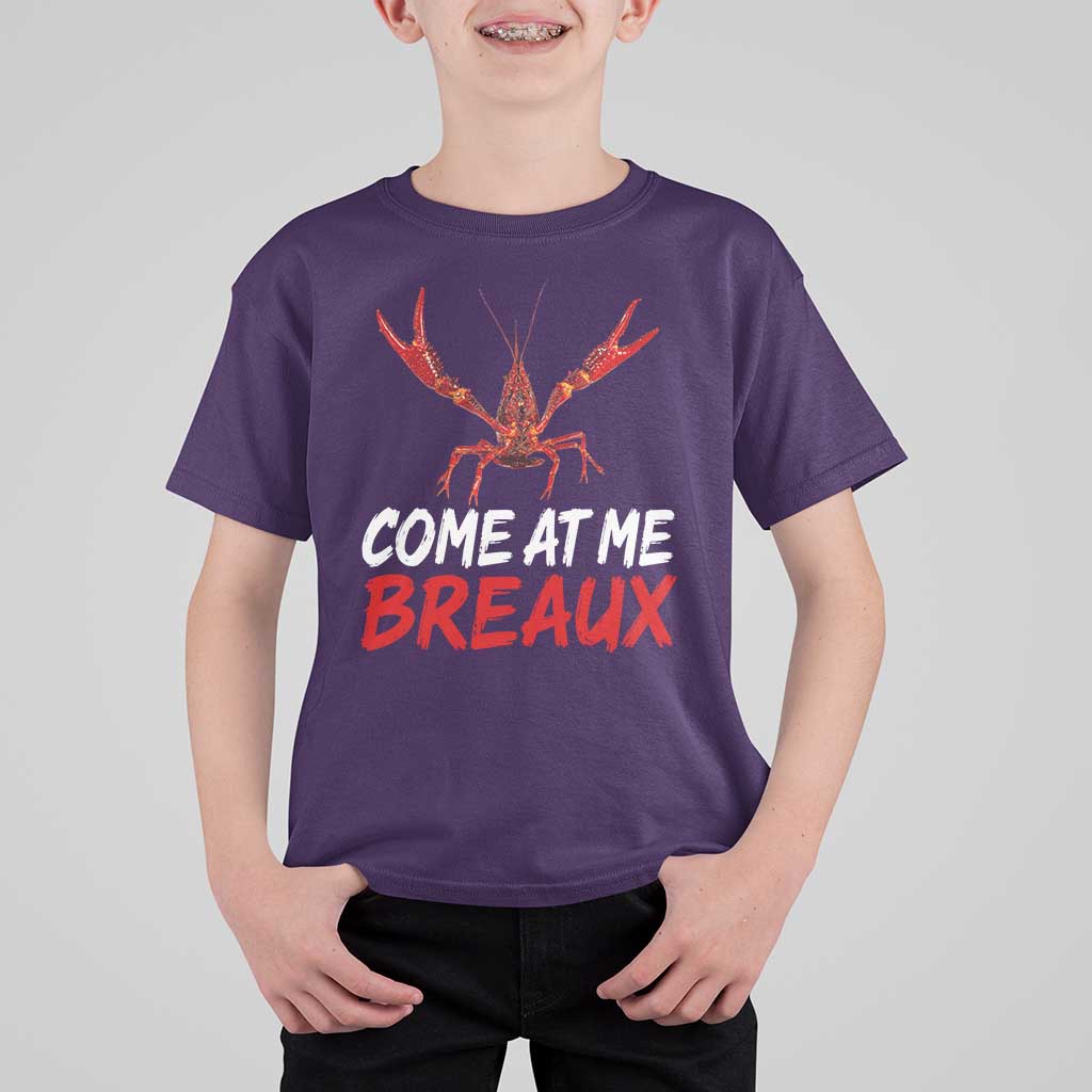 Funny Crawfish T Shirt For Kid Come At Me Breaux Cajun Seafood Festival