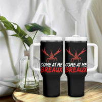 Funny Crawfish Tumbler With Handle Come At Me Breaux Cajun Seafood Festival
