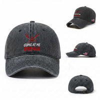 Funny Crawfish Washed Cotton Baseball Cap Come At Me Breaux Cajun Seafood Festival