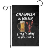 Crawfish Beer Lovers Garden Flag Funny Crawfish Cajun Seafood Festival Daddy Crawfish