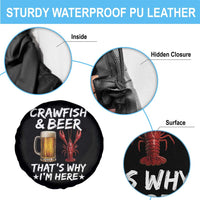 Crawfish Beer Lovers Spare Tire Cover Funny Crawfish Cajun Seafood Festival Daddy Crawfish