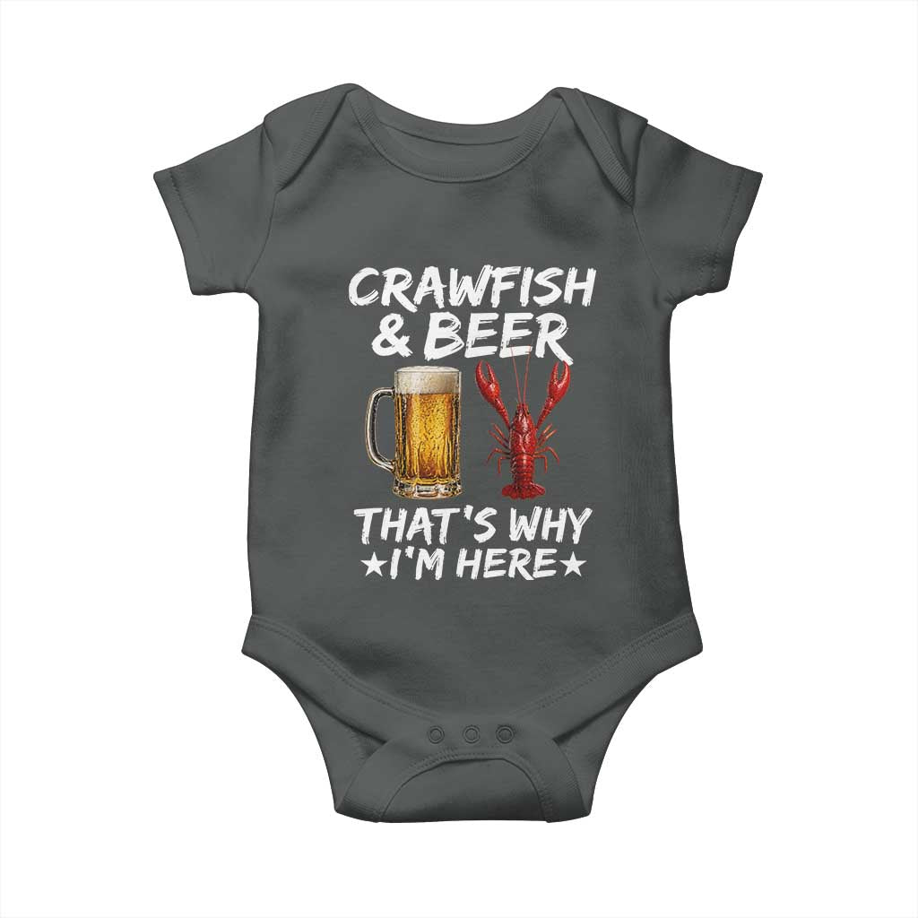 Crawfish Beer Lovers Baby Onesie Funny Crawfish Cajun Seafood Festival Daddy Crawfish