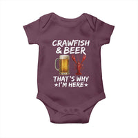 Crawfish Beer Lovers Baby Onesie Funny Crawfish Cajun Seafood Festival Daddy Crawfish
