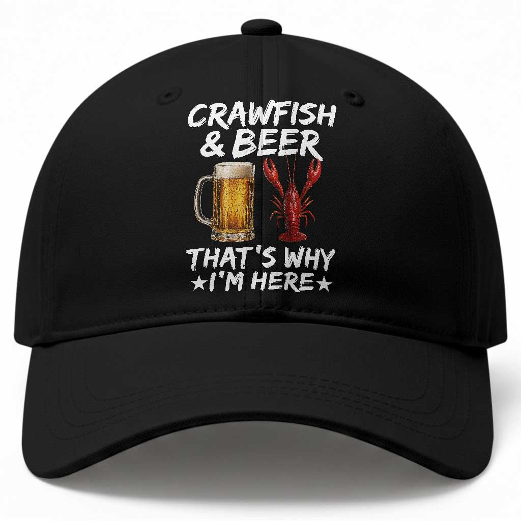 Crawfish Beer Lovers Baseball Cap Funny Crawfish Cajun Seafood Festival Daddy Crawfish