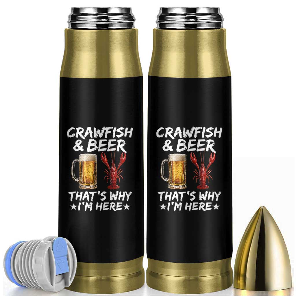 Crawfish Beer Lovers Bullet Tumbler Funny Crawfish Cajun Seafood Festival Daddy Crawfish