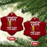 Crawfish Beer Lovers Ceramic Ornament Funny Crawfish Cajun Seafood Festival Daddy Crawfish