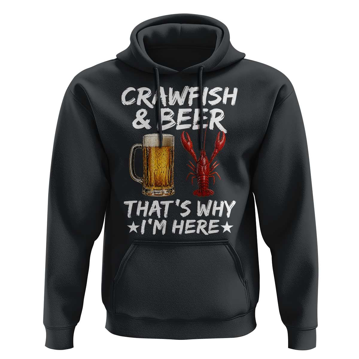 Crawfish Beer Lovers Hoodie Funny Crawfish Cajun Seafood Festival Daddy Crawfish