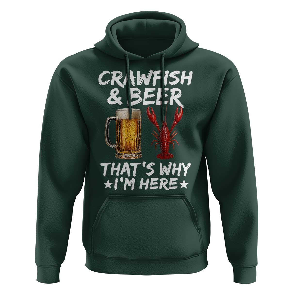 Crawfish Beer Lovers Hoodie Funny Crawfish Cajun Seafood Festival Daddy Crawfish