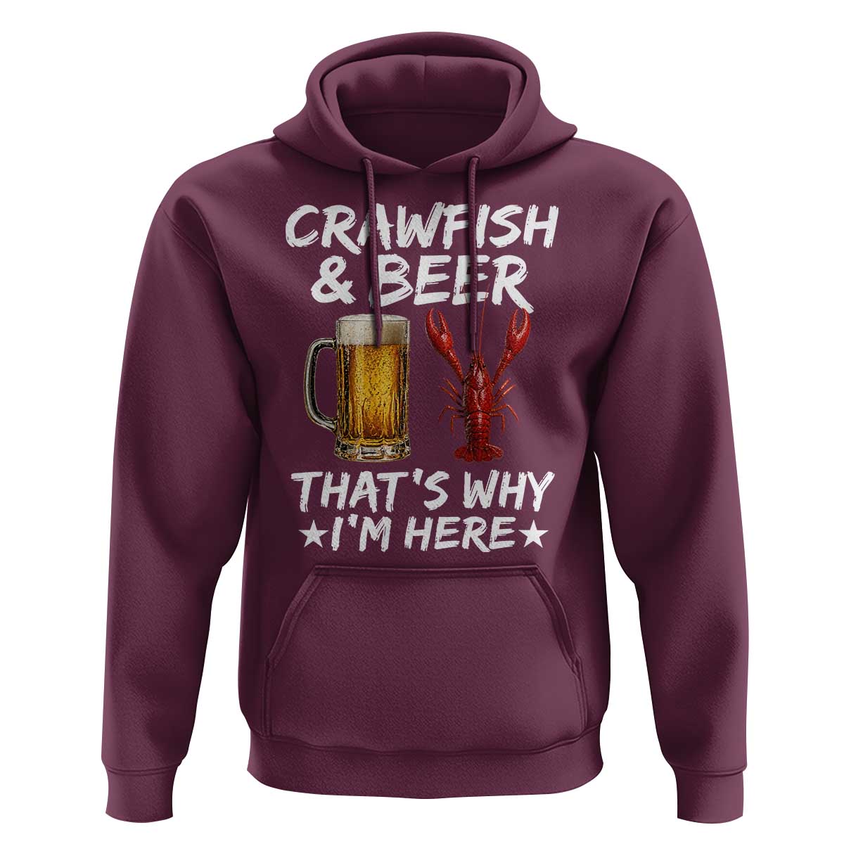 Crawfish Beer Lovers Hoodie Funny Crawfish Cajun Seafood Festival Daddy Crawfish