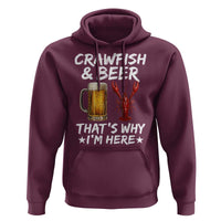 Crawfish Beer Lovers Hoodie Funny Crawfish Cajun Seafood Festival Daddy Crawfish