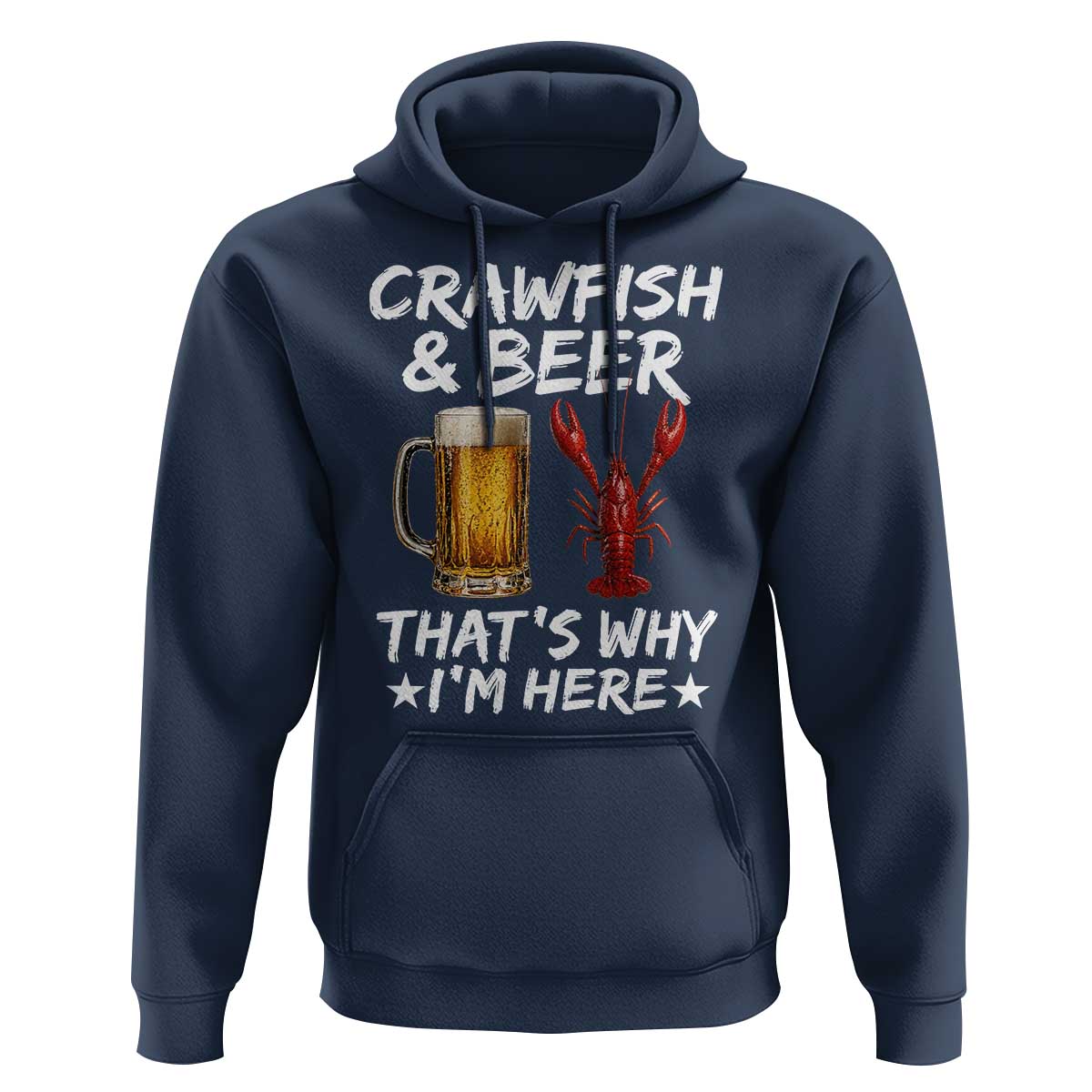 Crawfish Beer Lovers Hoodie Funny Crawfish Cajun Seafood Festival Daddy Crawfish