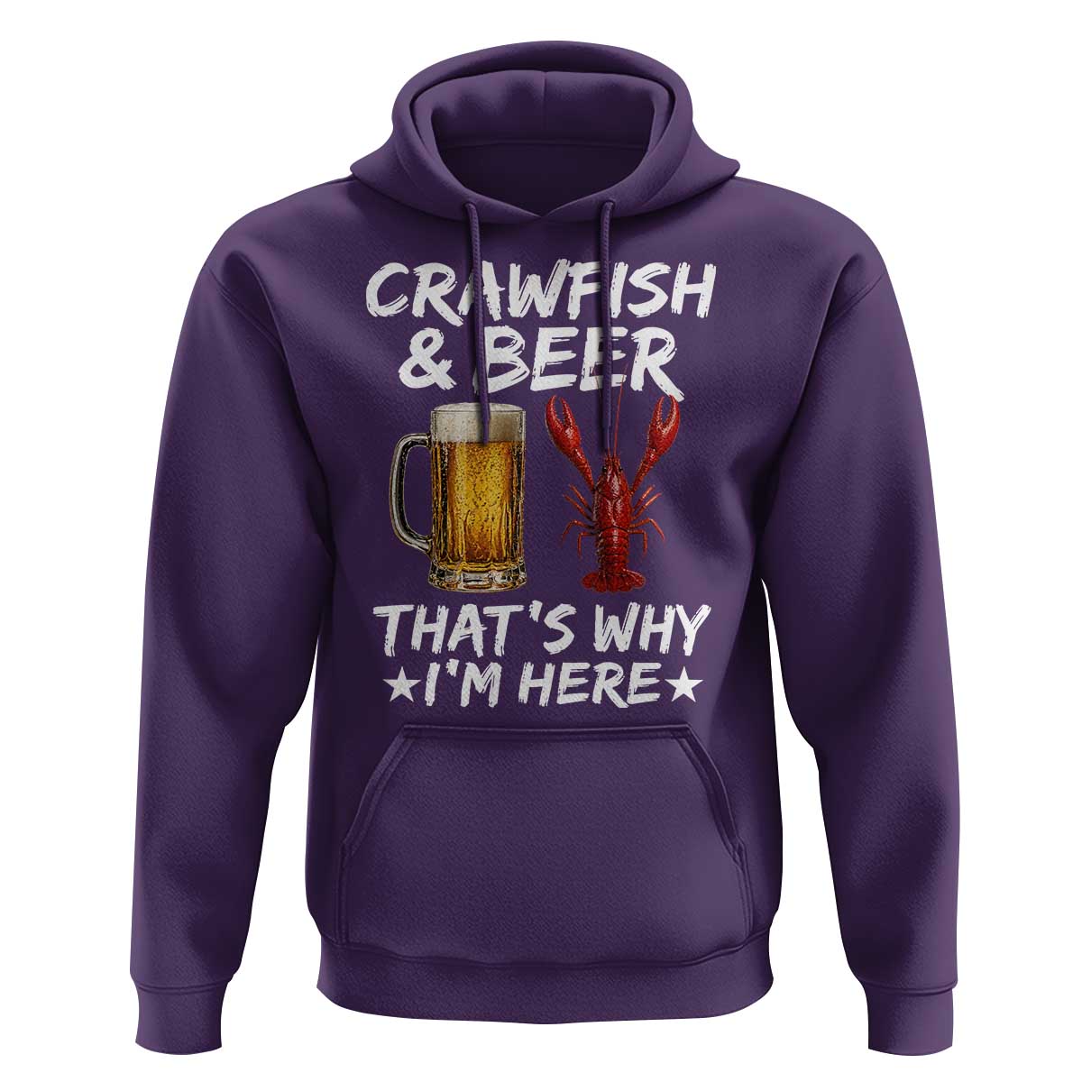 Crawfish Beer Lovers Hoodie Funny Crawfish Cajun Seafood Festival Daddy Crawfish