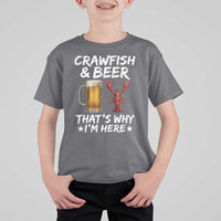 Crawfish Beer Lovers T Shirt For Kid Funny Crawfish Cajun Seafood Festival Daddy Crawfish