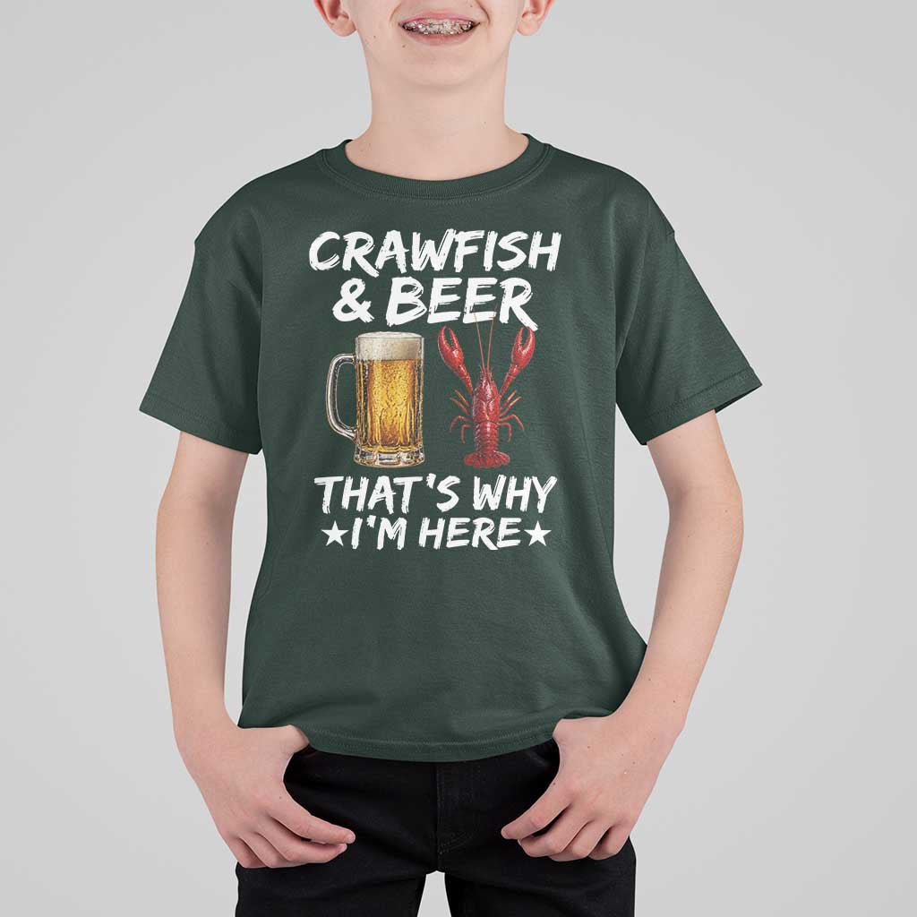 Crawfish Beer Lovers T Shirt For Kid Funny Crawfish Cajun Seafood Festival Daddy Crawfish