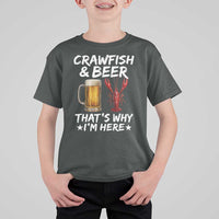 Crawfish Beer Lovers T Shirt For Kid Funny Crawfish Cajun Seafood Festival Daddy Crawfish