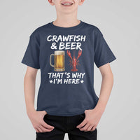 Crawfish Beer Lovers T Shirt For Kid Funny Crawfish Cajun Seafood Festival Daddy Crawfish