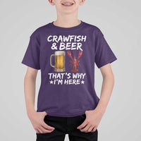 Crawfish Beer Lovers T Shirt For Kid Funny Crawfish Cajun Seafood Festival Daddy Crawfish
