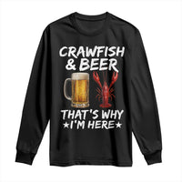 Crawfish Beer Lovers Long Sleeve Shirt Funny Crawfish Cajun Seafood Festival Daddy Crawfish
